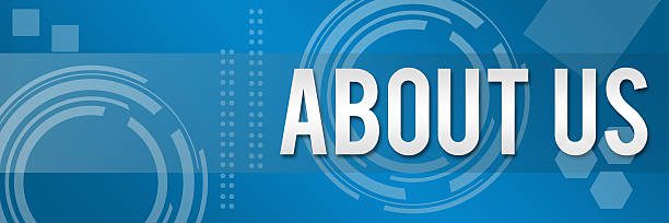 A techy style business theme background with About Us text on it. about us