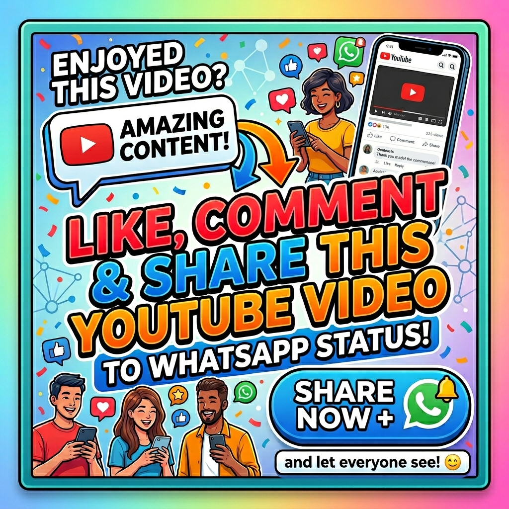 like, comment and share this youtube video